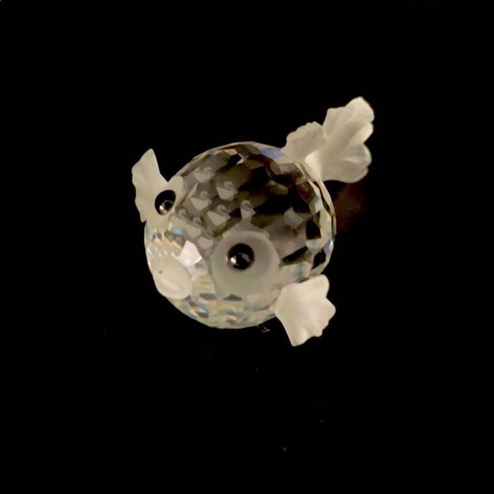 Swarovski Crystal Blowfish Figurine small